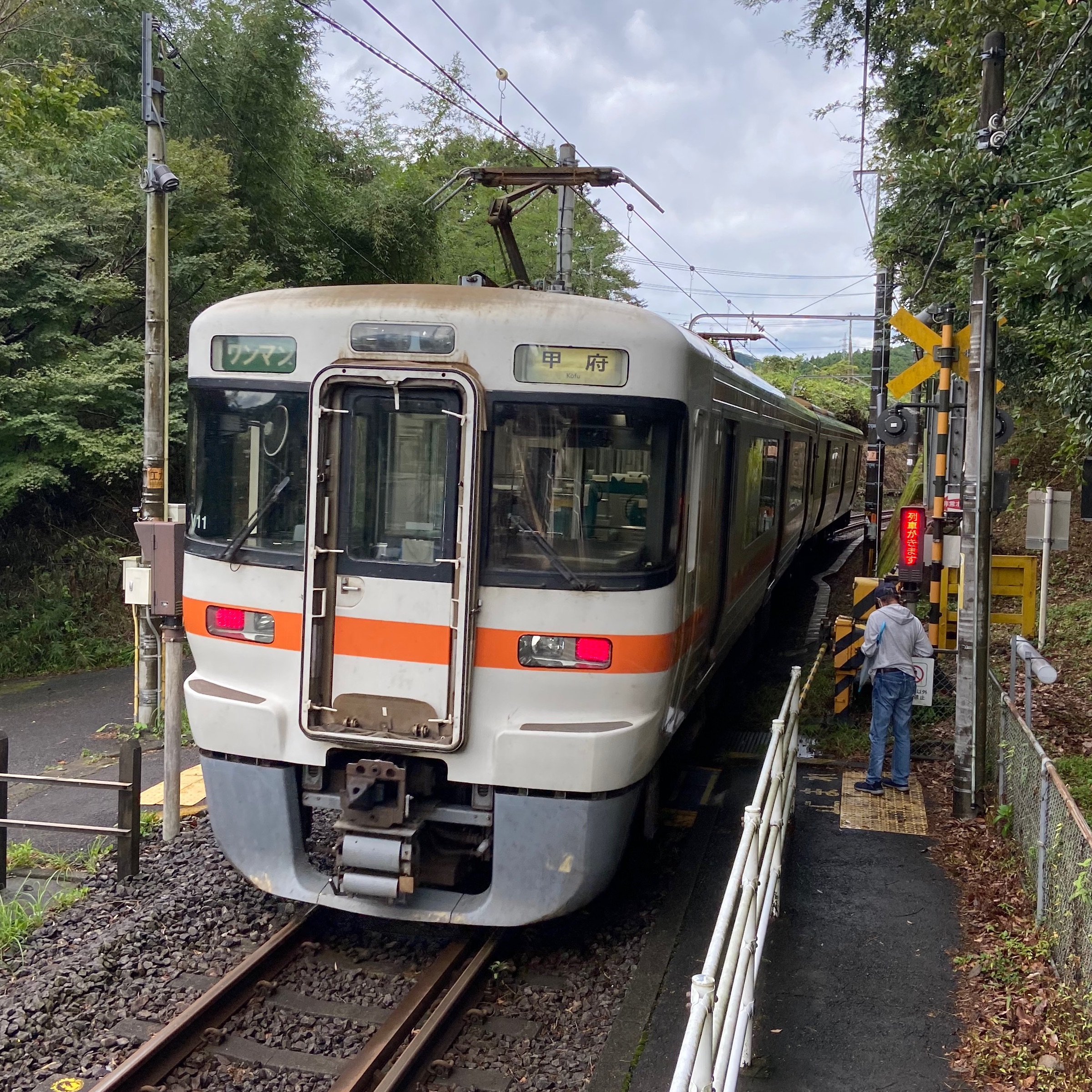 沼久保駅・身延線、3633G列車