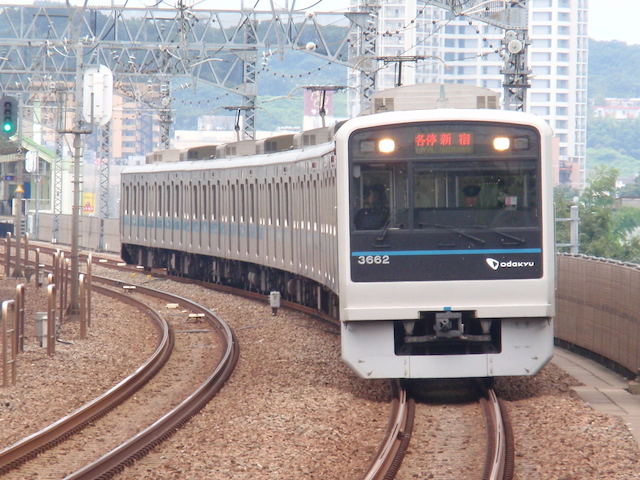 撮影場所・狛江駅上りホーム小田原方